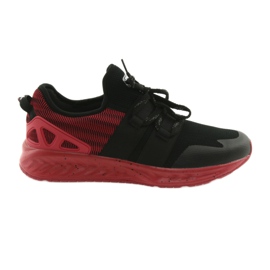 Zapatillas deportivas de hombre DK 18332 negro / rojo