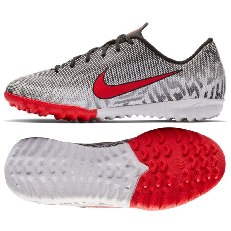 Calzado de fútbol Nike Mercurial Vapor 12 Academy Neymar Tf Jr AO9476-170 gris gris