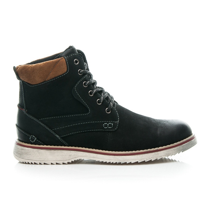 American Club Zapatos de los hombres de otoño negro