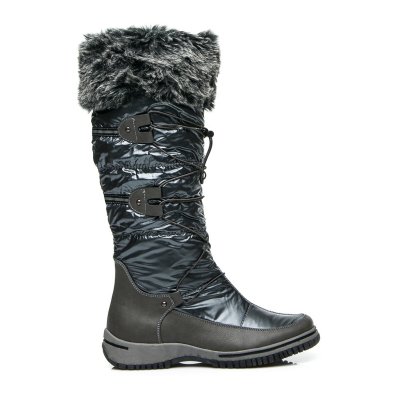 COLORFUL Botas de nieve con piel gris