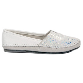 Filippo Zapatillas slip-on de cuero blancas blanco