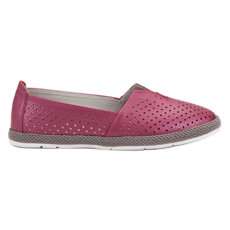 Zapatillas de piel sin cordones VINCEZA violeta