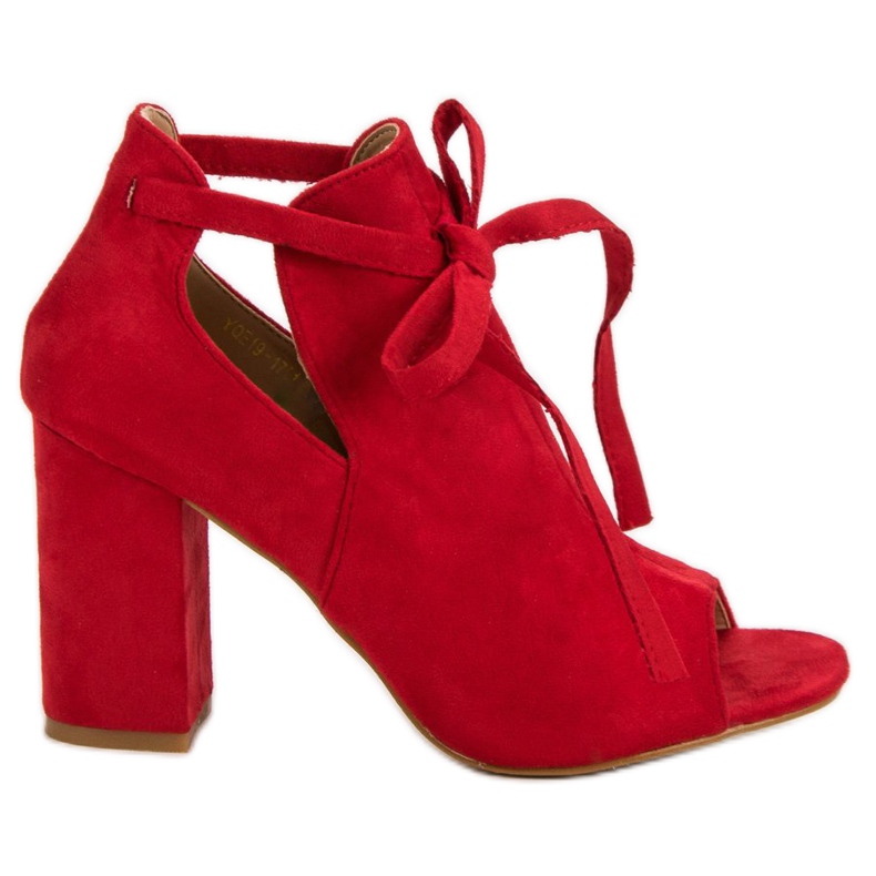 Vinceza Sandalias construidas en una barra rojo Vinceza Sandalias construidas en una barra rojo