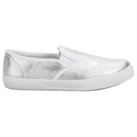 Slipons de plata gris