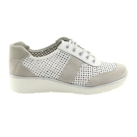 Zapatillas deportivas para mujer Filippo 028 blanco y gris