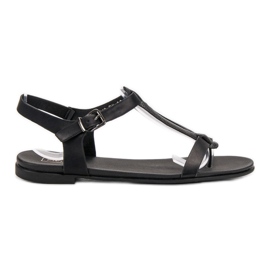 Filippo Sandalias negras de chanclas negro