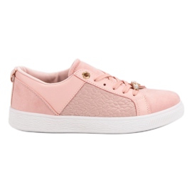 Zapatos deportivos rosas rosado