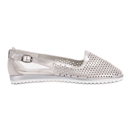 Bailarinas VINCEZA de piel gris