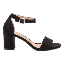 Sandalias de ante en un bar VINCEZA negro