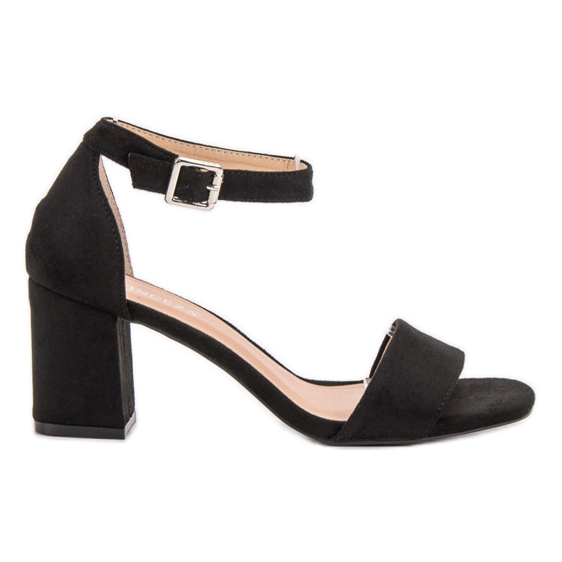 Sandalias de ante en un bar VINCEZA negro