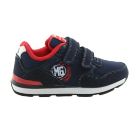 American Club Calzado deportivo con plantilla de cuero American BS08 rojo azul marino