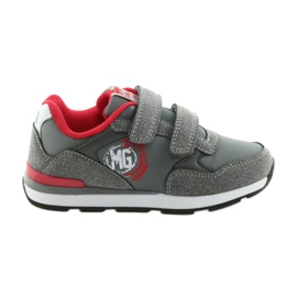 American Club Calzado deportivo con plantilla de cuero American BS08 gris rojo