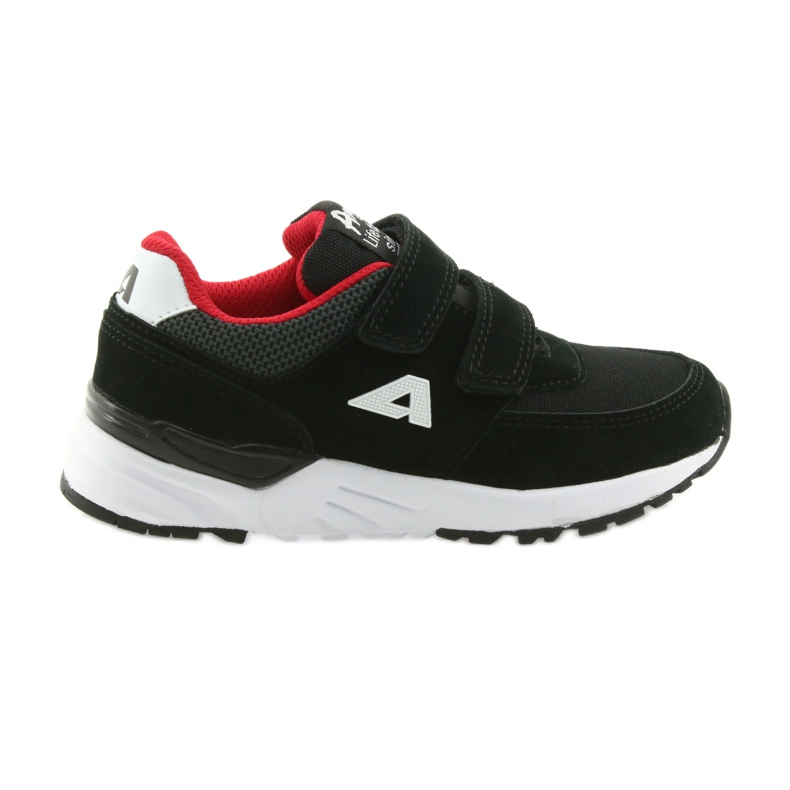 Plantilla de cuero negro American Club BS09 rojo