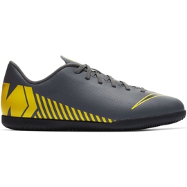 Zapatos de interior Nike Mercurial Vapor X 12 Club Ic Jr AH7354-070 gris gris