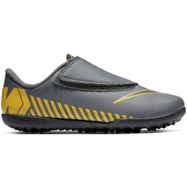 Zapatillas de fútbol Nike Mercurial Vapor 12 Club Tf Jr AH7357-070 multicolor gris