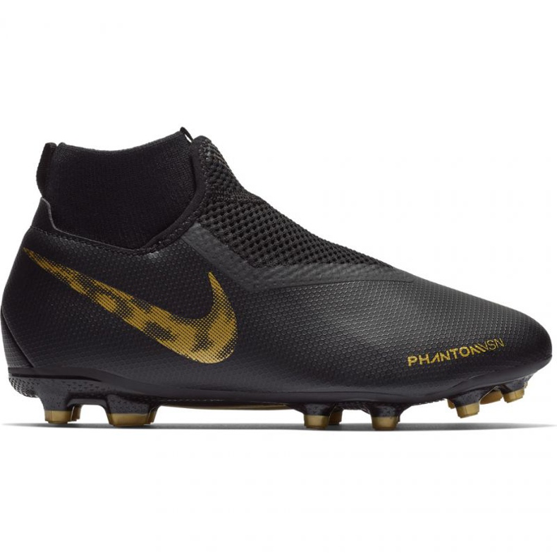 Zapatillas de fútbol Nike Phantom Vsn Academy Df FG / MG Jr AO3287-077 negro negro