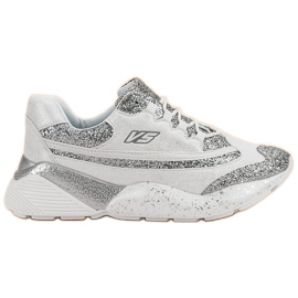 Zapatillas deportivas con purpurina VICES blanco