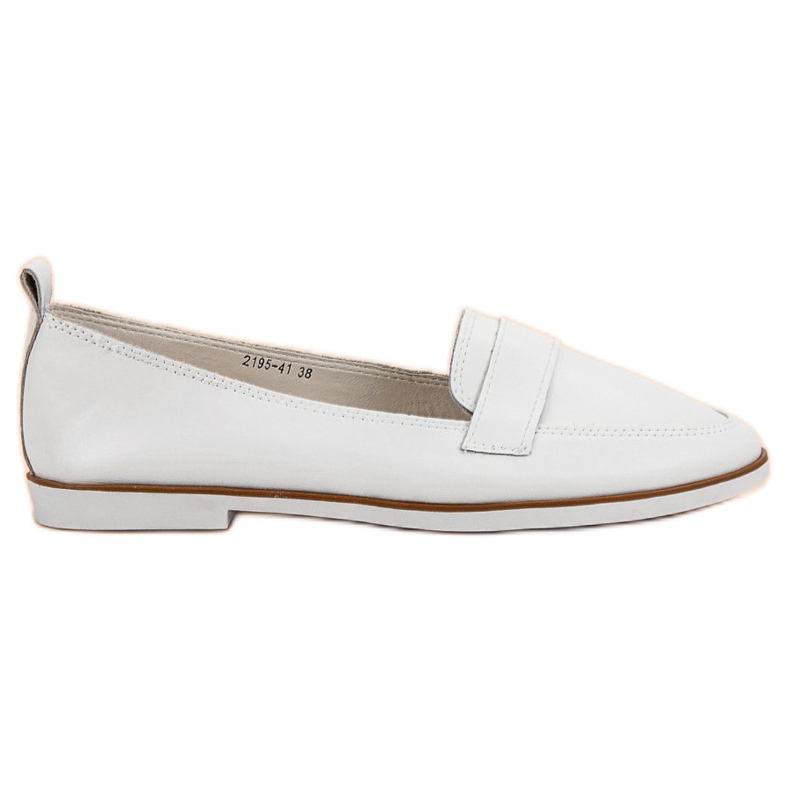 Mazaro Mocasines de Cuero Blanco