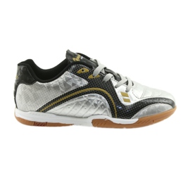 Zapatillas de interior deportivas American Club OG13 Silver negro gris amarillo