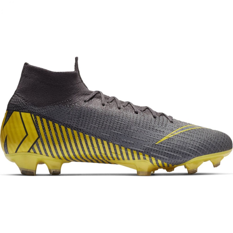 Zapatillas de fútbol Nike Mercurial Superfly 6 Elite Fg M AH7365-070 negro gris Zapatillas de fútbol Nike Mercurial Superfly 6 Elite Fg M AH7365-070 negro gris