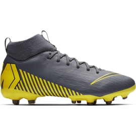 Zapatillas de fútbol Nike Mercurial Superfly 6 Academy Mg Jr AH7337-070 multicolor gris Zapatillas de fútbol Nike Mercurial Superfly 6 Academy Mg Jr AH7337-070 multicolor gris