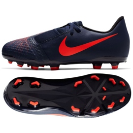 Zapatillas de fútbol Nike Phantom Venom Academy Fg Jr AO0362-440 multicolor azul marino Zapatillas de fútbol Nike Phantom Venom Academy Fg Jr AO0362-440 multicolor azul marino