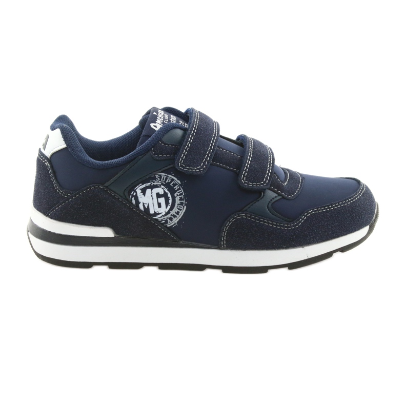 Plantilla de piel American Club BS01 blanco azul marino