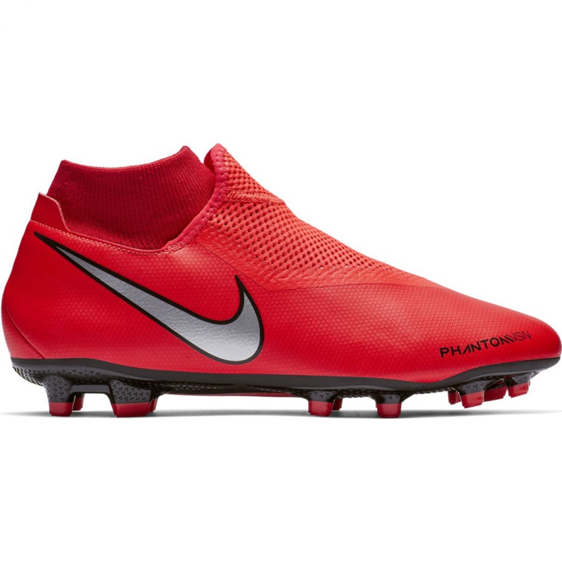 Zapatillas de fútbol Nike Phantom Vsn Academy Df FG / MG M AO3258-600 rojo rojo