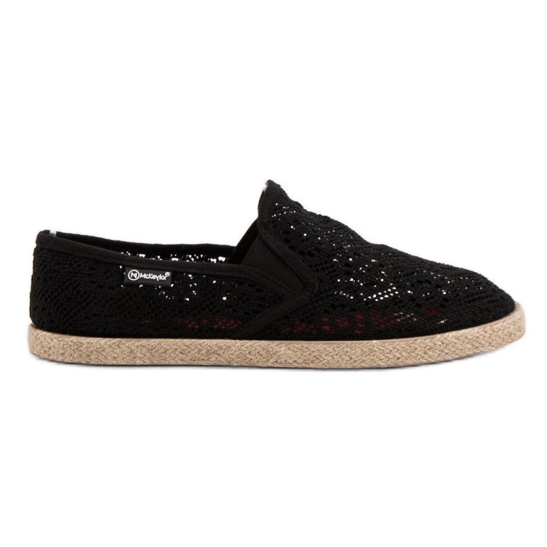 Mckeylor Slipons negros de encaje Mckeylor Slipons negros de encaje
