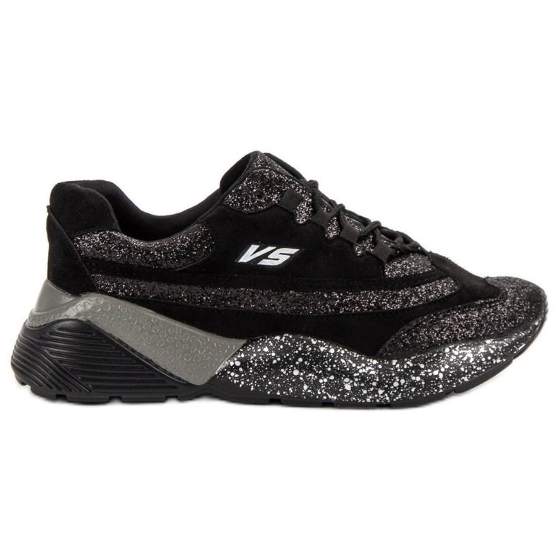 Zapatillas deportivas con purpurina VICES negro