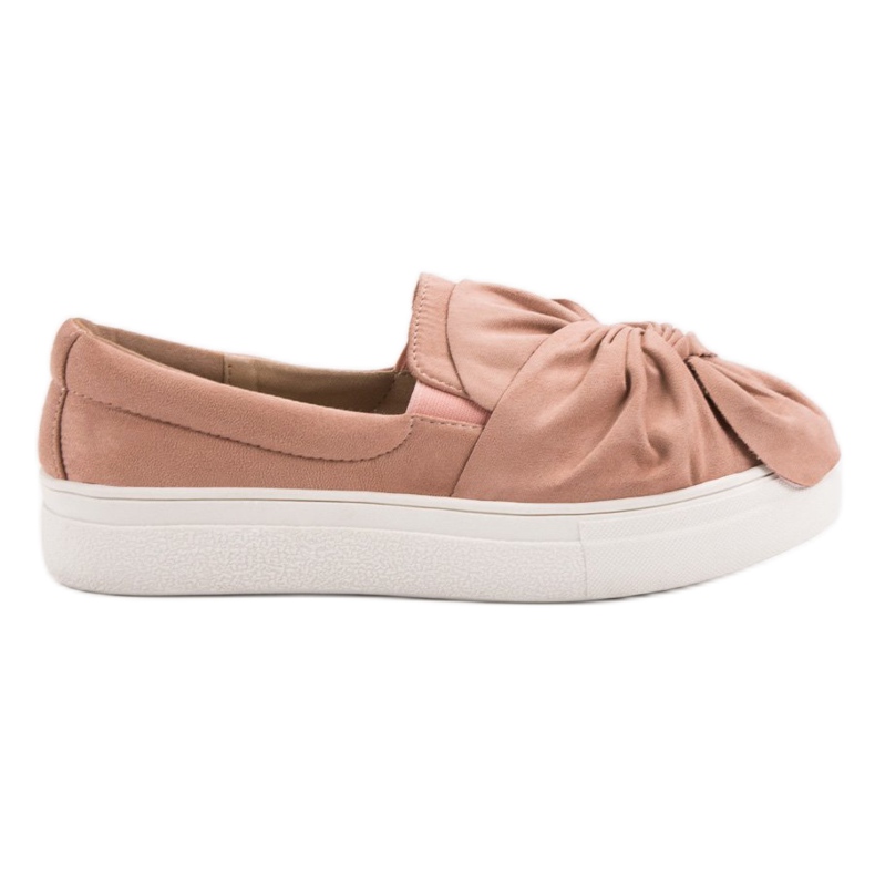 Slipons de ante con lazo VICES rosado