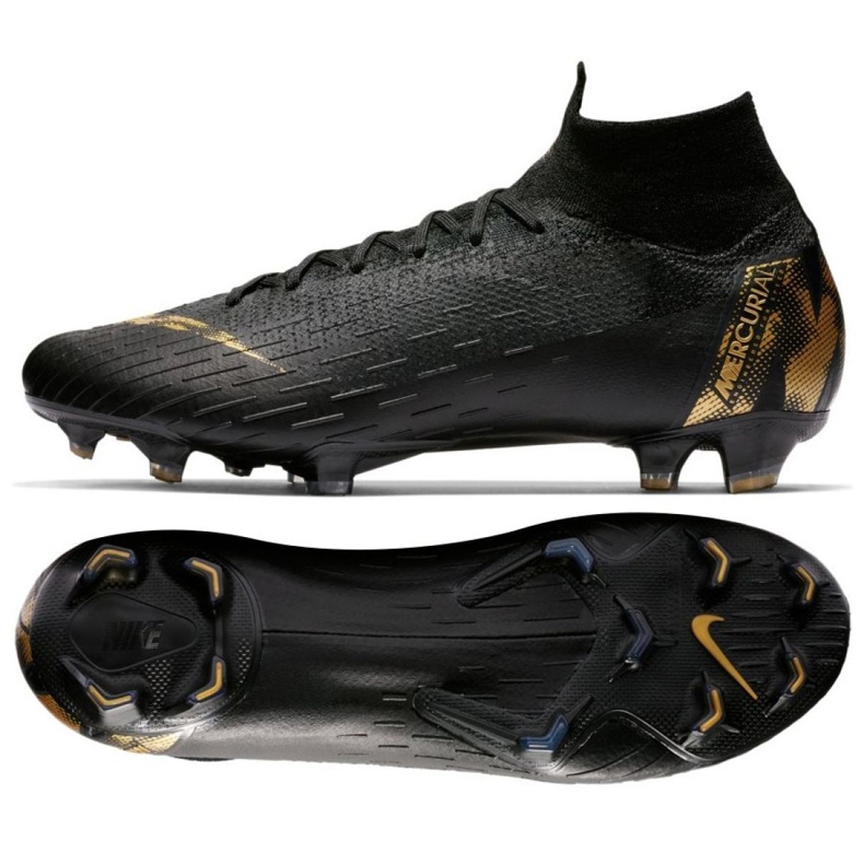 Zapatillas de fútbol Nike Mercurial Superfly 6 Elite Fg M AH7365-077 negro negro