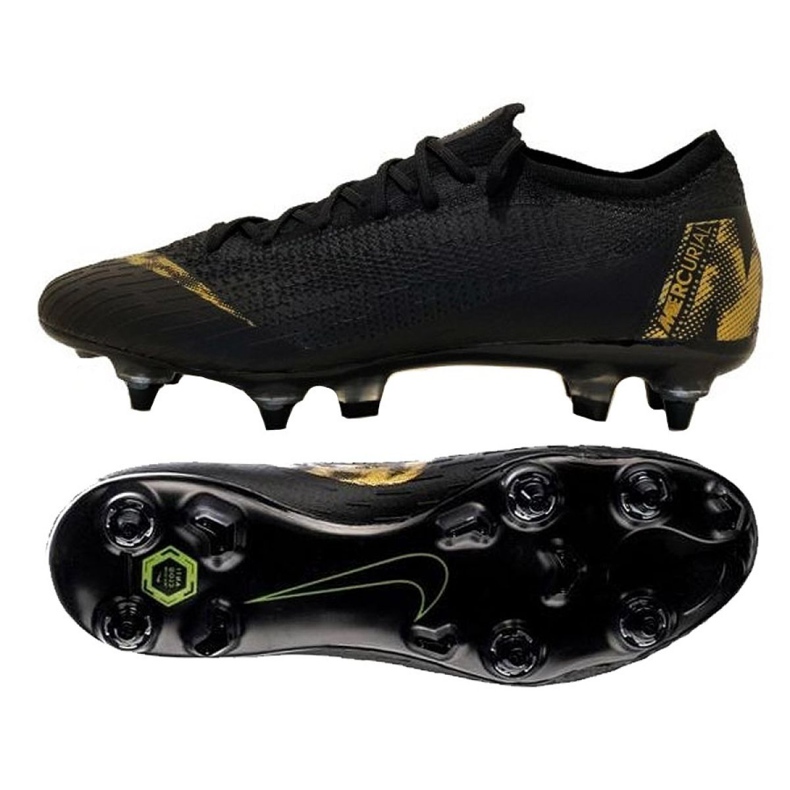 Zapatillas de fútbol Nike Mercurial Vapor 12 Elite Sg Pro Ac M AH7381-077 negro negro