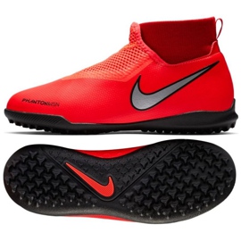 Zapatillas de fútbol Nike Phantom Vsn Academy Df Tf Jr AO3292-600 rojo rojo