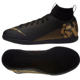 Zapatos de interior Nike Mercurial SuperflyX 6 Club Ic Jr AH7346-077 negro negro