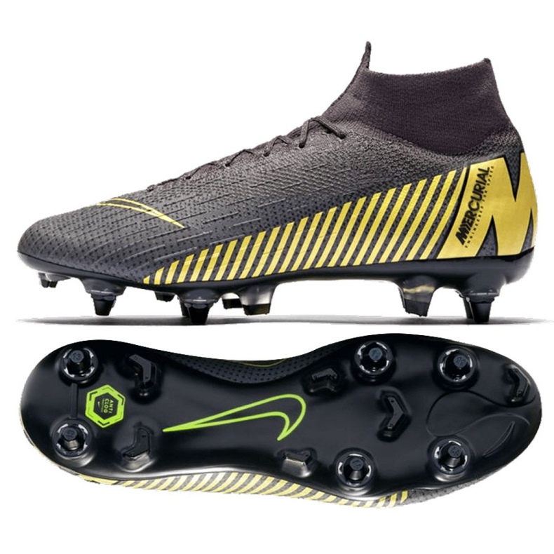 Zapatillas de fútbol Nike Mercurial Superfly 6 Elite SG-Pro Ac M AH7366-077 multicolor negro