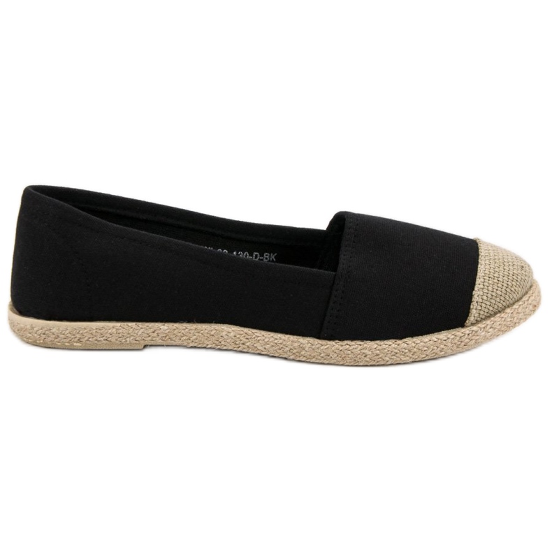 Alpargatas negras de moda negro