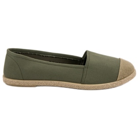 Alpargatas verdes de moda