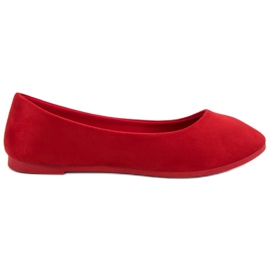 Bailarinas VICES de ante rojo
