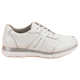 Filippo Zapatos deportivos de cuero blanco