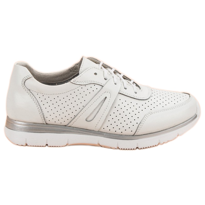 Filippo Zapatos deportivos de cuero blanco