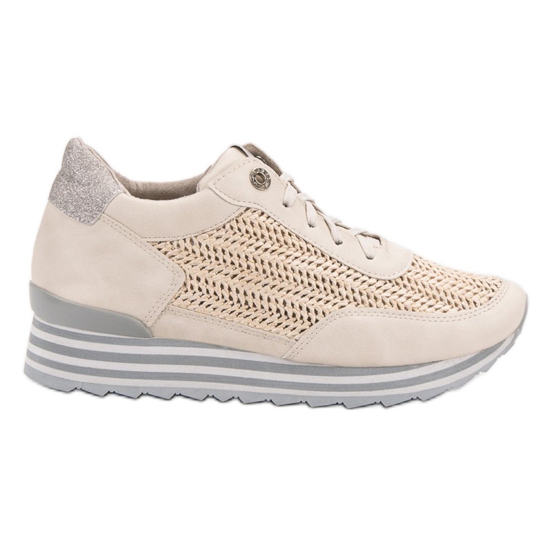 Aclys Zapatillas con estampado beige