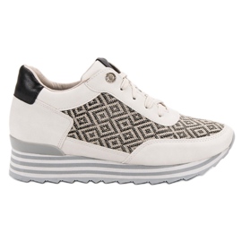 Aclys Zapatillas con estampado marrón