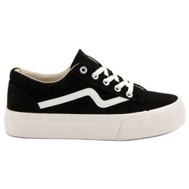 Kylie Zapatillas de deporte negras de moda negro