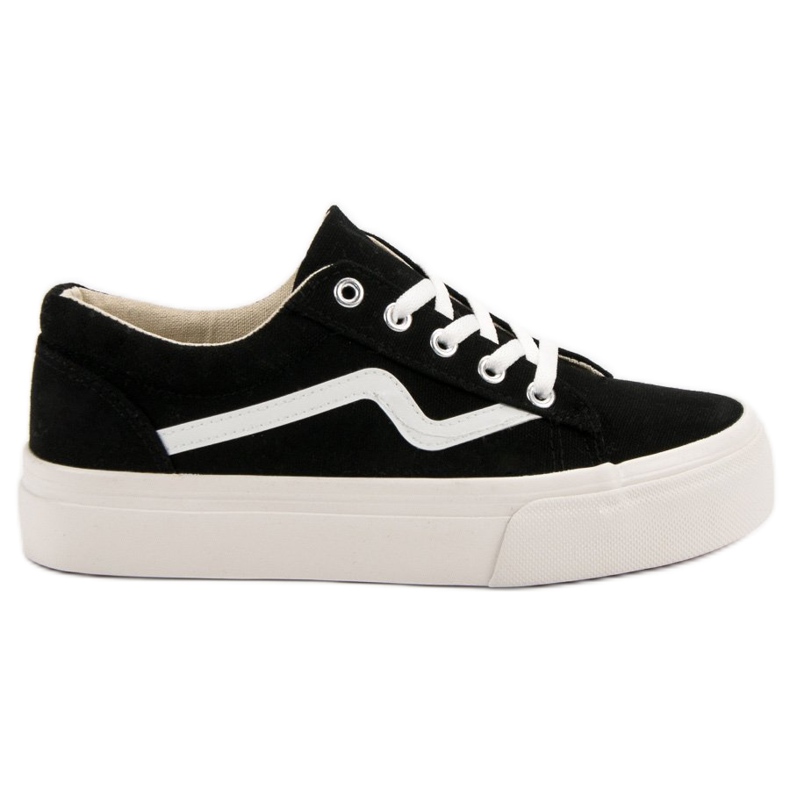 Kylie Zapatillas de deporte negras de moda negro
