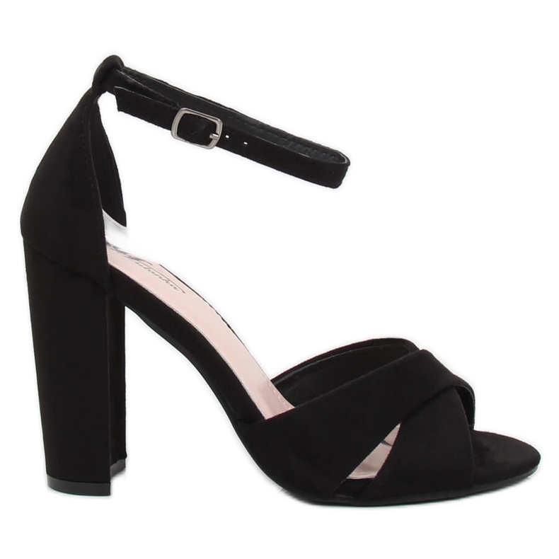 Sandalias negras en el poste.369-34 Negro Sandalias negras en el poste.369-34 Negro