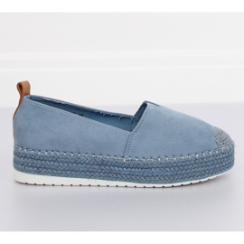 Alpargatas en los tacones azules BL247 Azul II-GAT