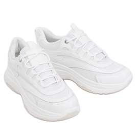 Zapatillas deportivas de mujer blancas B0-15 Blanco