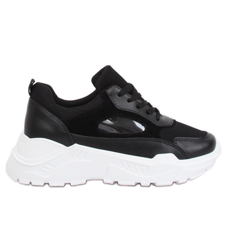 Negro PP-37 Zapatillas deportivas negras