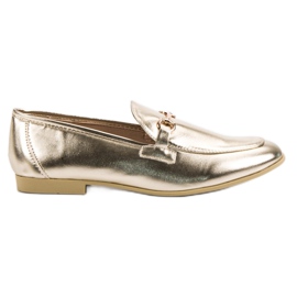 Mocasines VICES lacados dorados